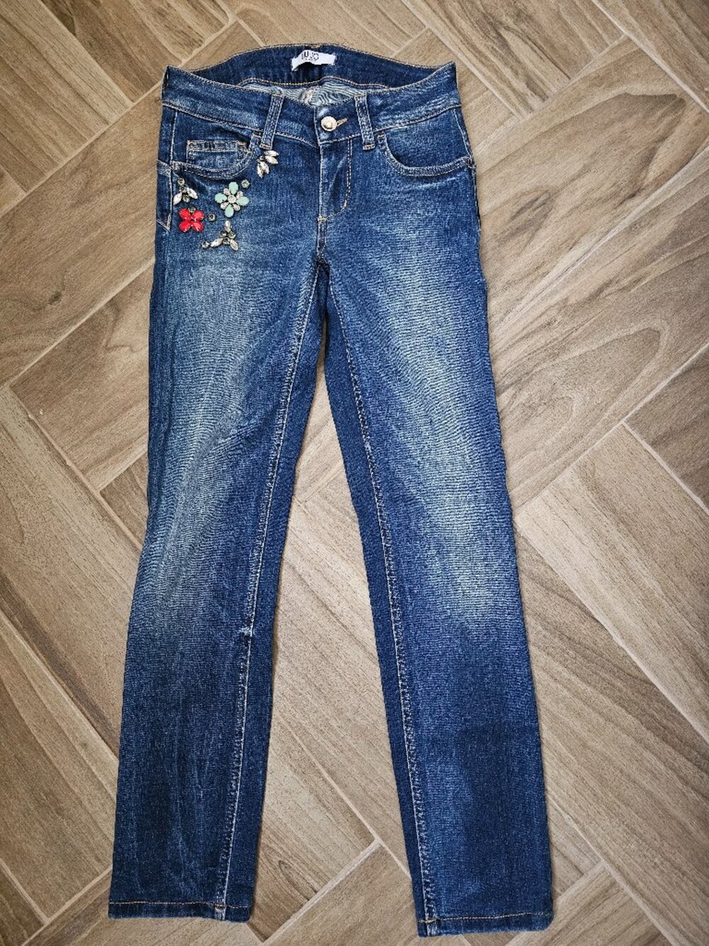 Liu Jo Vintage Milano Luxury Rhinestone-Embellished Women 25 Skinny jeans